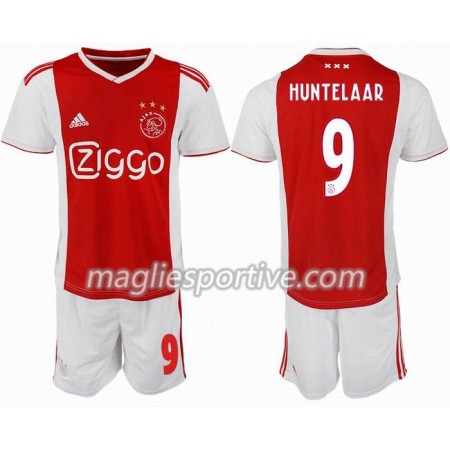 Completo Calcio Ajax HUNTELAAR 9 Bambino Divisa Prima 2018/2019